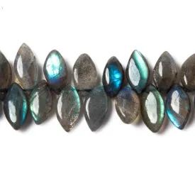 11mm-16mm Labradorite Plain Marquise Beads 8 inch 50 pieces