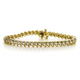 1/2 CTW Diamond 7-inch Tennis Bracelet in 10KT Yellow Gold