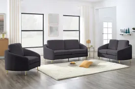 3pc Grey Boucle Sofa Set - T1312