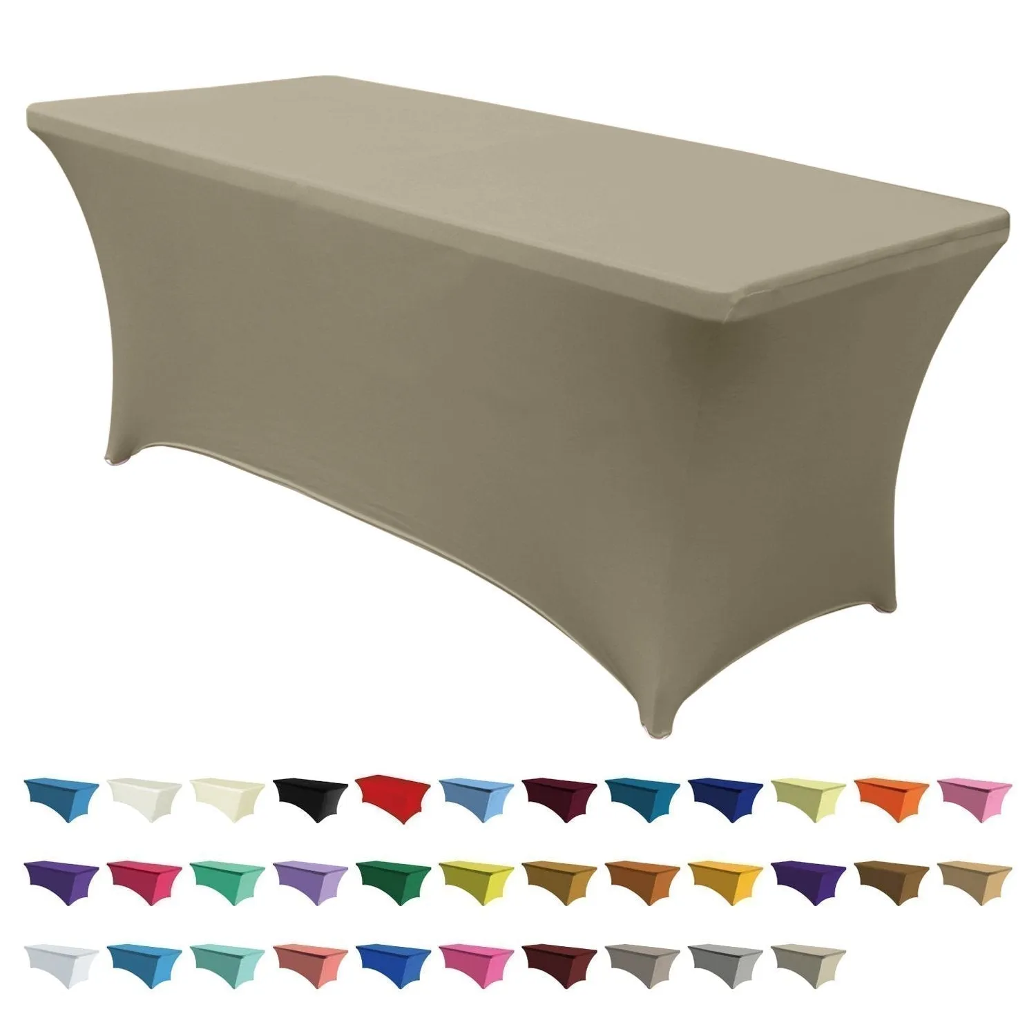 ABCCANOPY Spandex Tablecloths for Home Rectangular Table (Full encirclement)