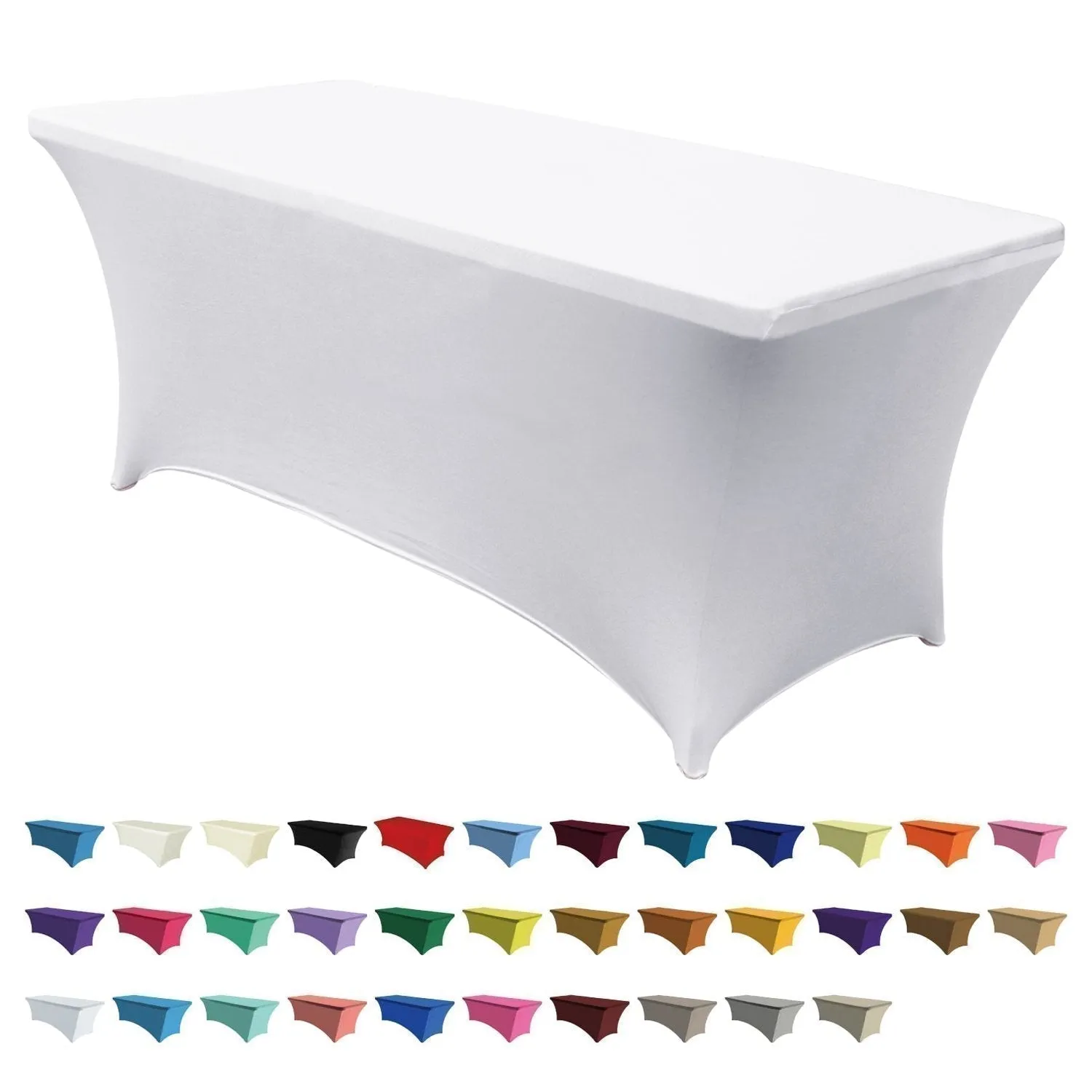 ABCCANOPY Spandex Tablecloths for Home Rectangular Table (Full encirclement)