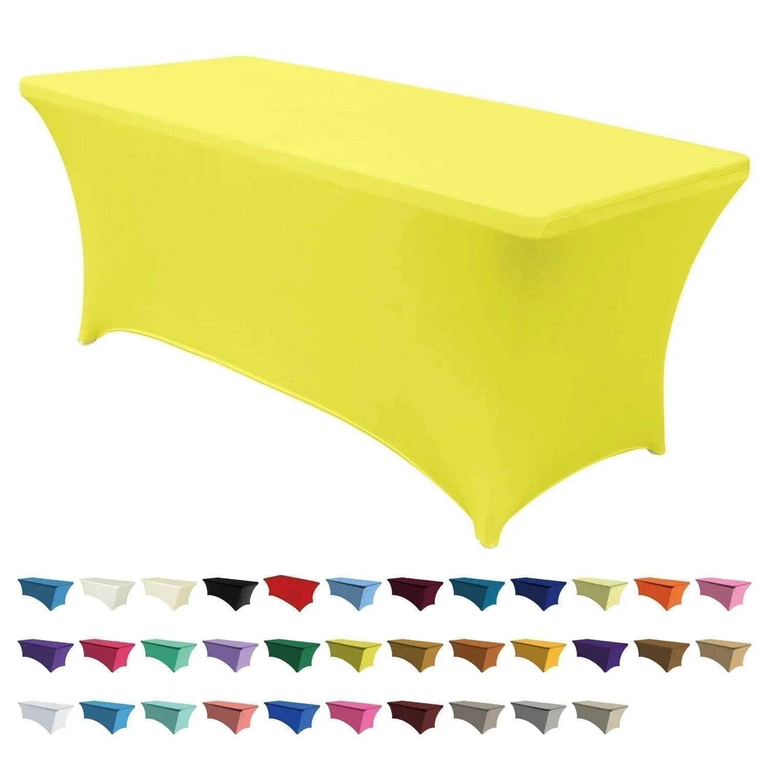 ABCCANOPY Spandex Tablecloths for Home Rectangular Table (Full encirclement)