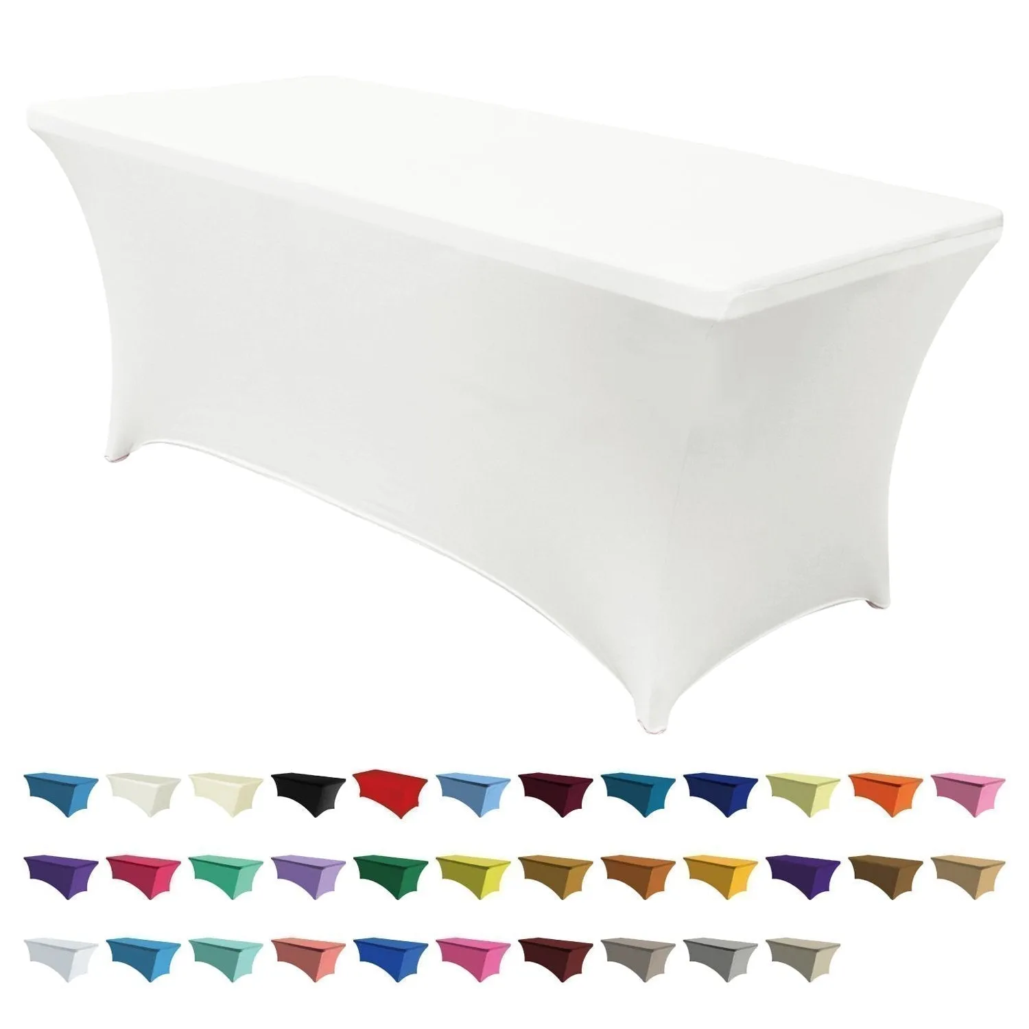 ABCCANOPY Spandex Tablecloths for Home Rectangular Table (Full encirclement)