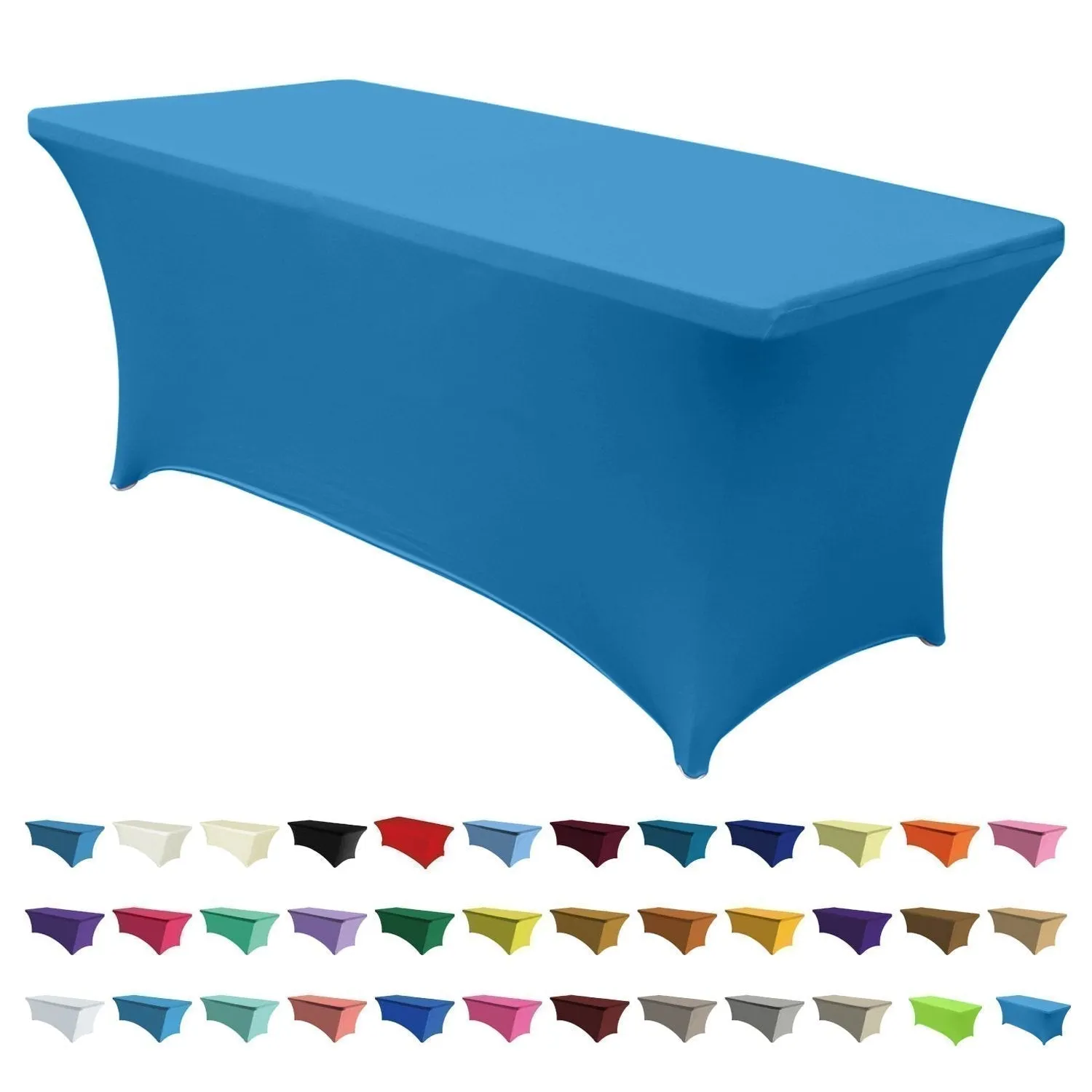 ABCCANOPY Spandex Tablecloths for Home Rectangular Table (Full encirclement)