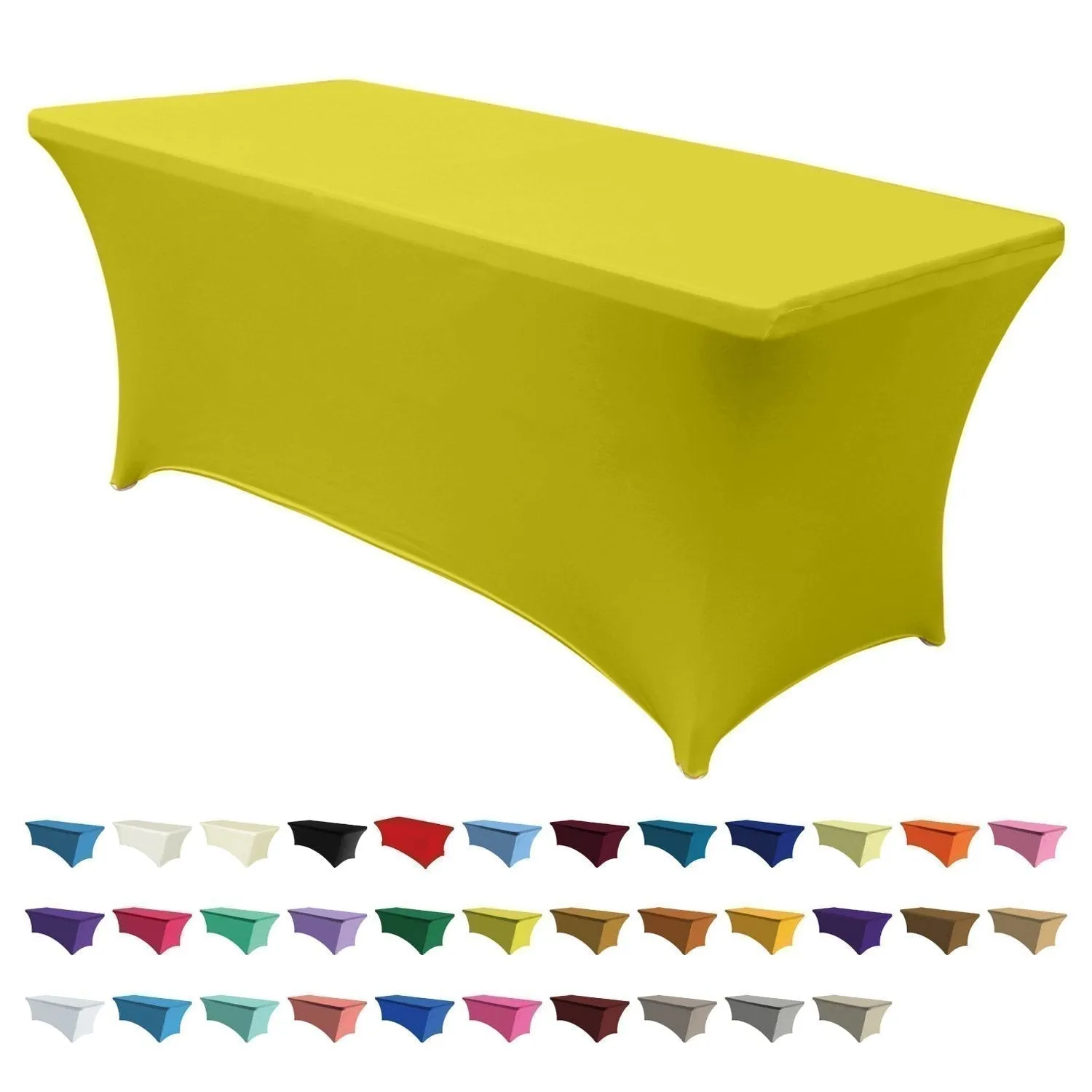 ABCCANOPY Spandex Tablecloths for Home Rectangular Table (Full encirclement)