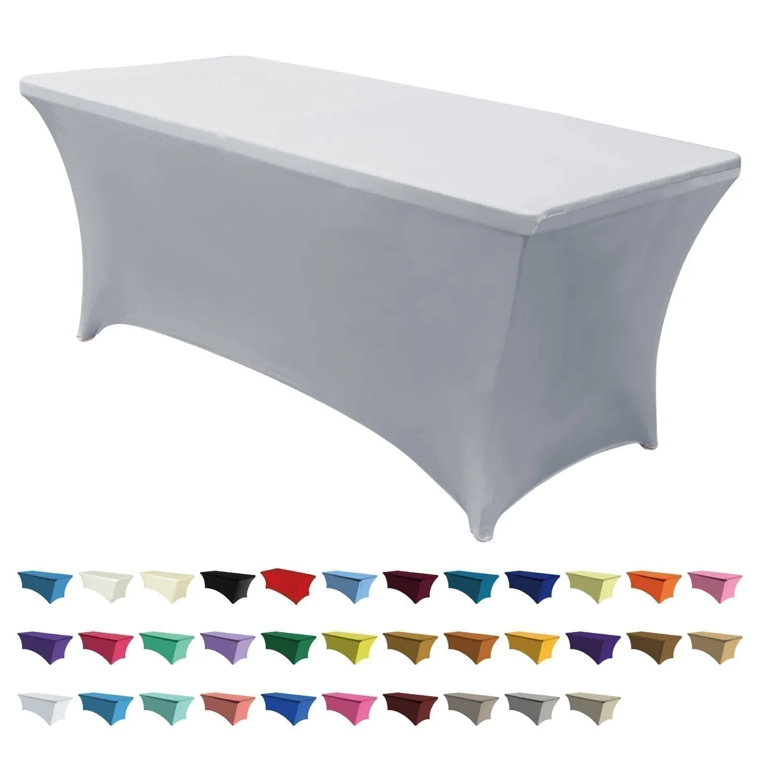 ABCCANOPY Spandex Tablecloths for Home Rectangular Table (Full encirclement)