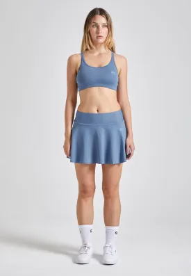 Advantage tennis skirt / skort with ball holder, gray blue