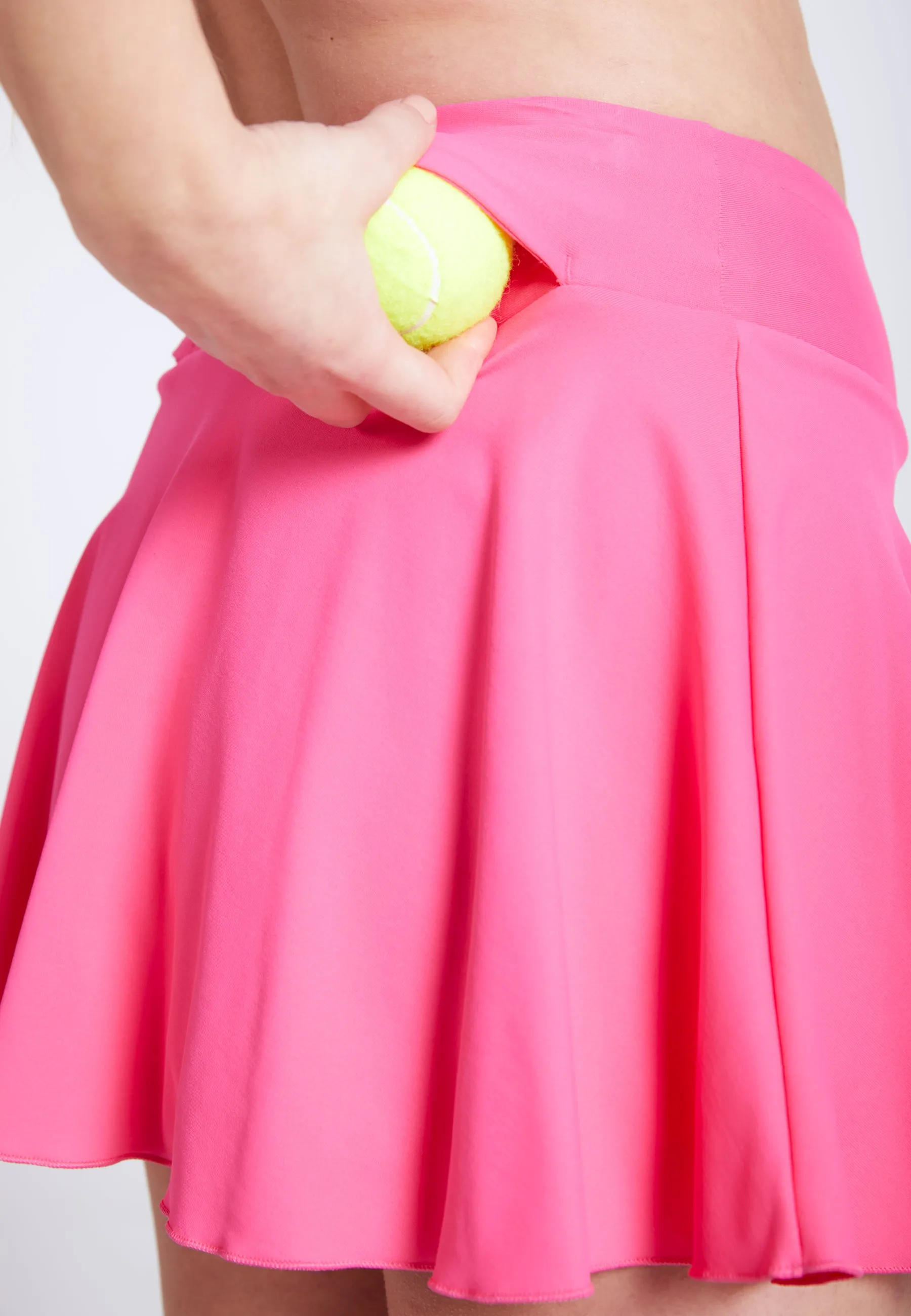 Advantage tennis skirt / skort with ball holder, hibiscus pink