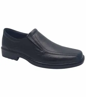 Ara Mens Black Leather Slip On Shoe 11-38802