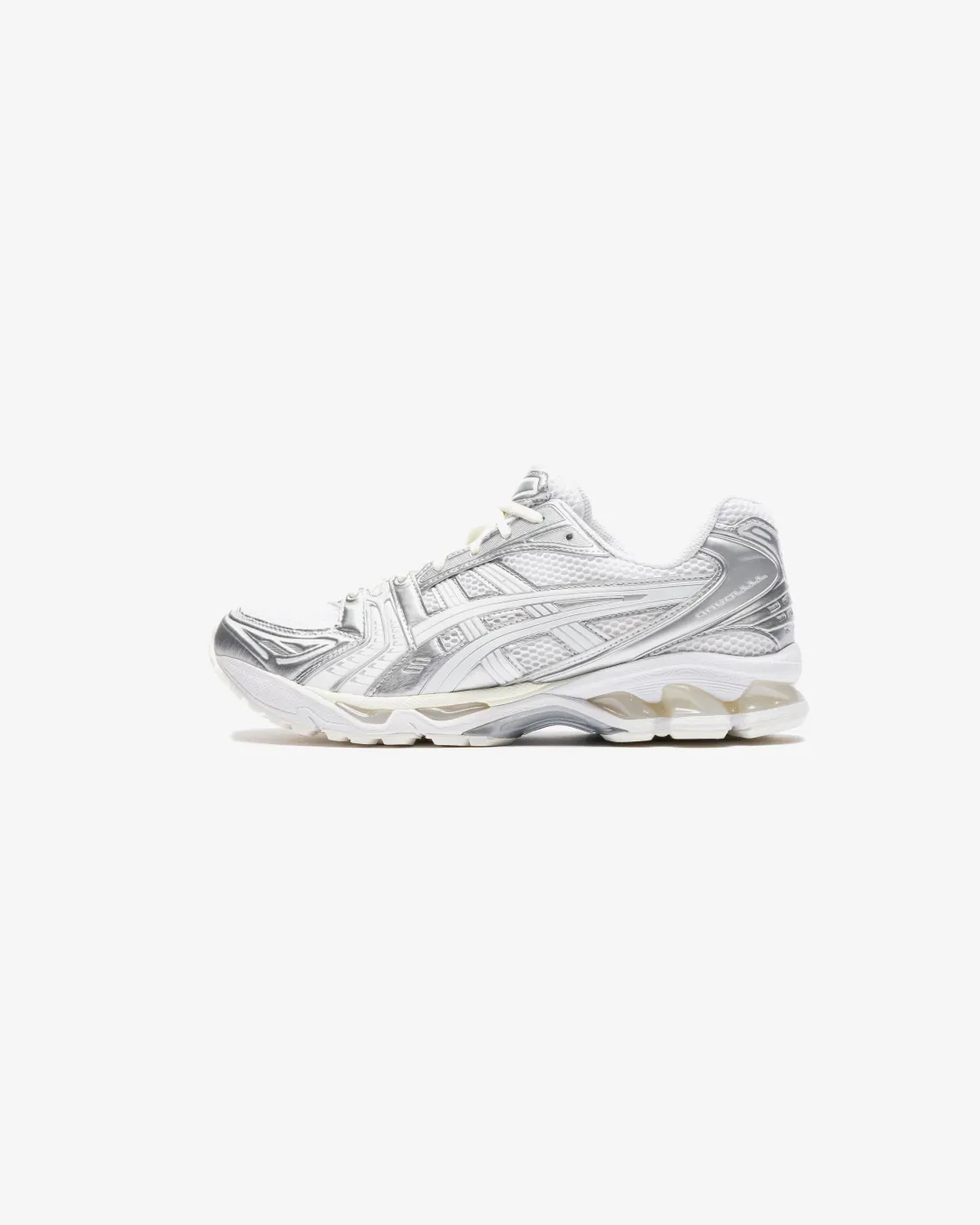 ASICS Gel-Kayano 14 x JJJJound White Silver Sneakers