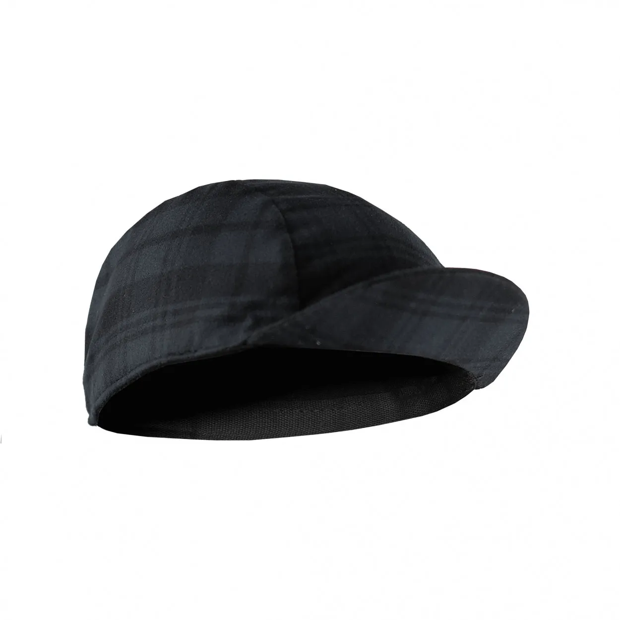 Atlas Flannel Cycling Cap | Grey tartan