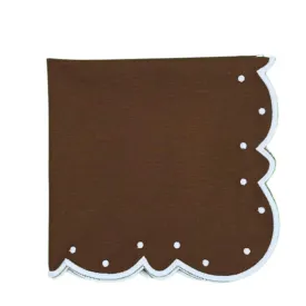 Ava Napkin in Dark Cocoa, Set of 4