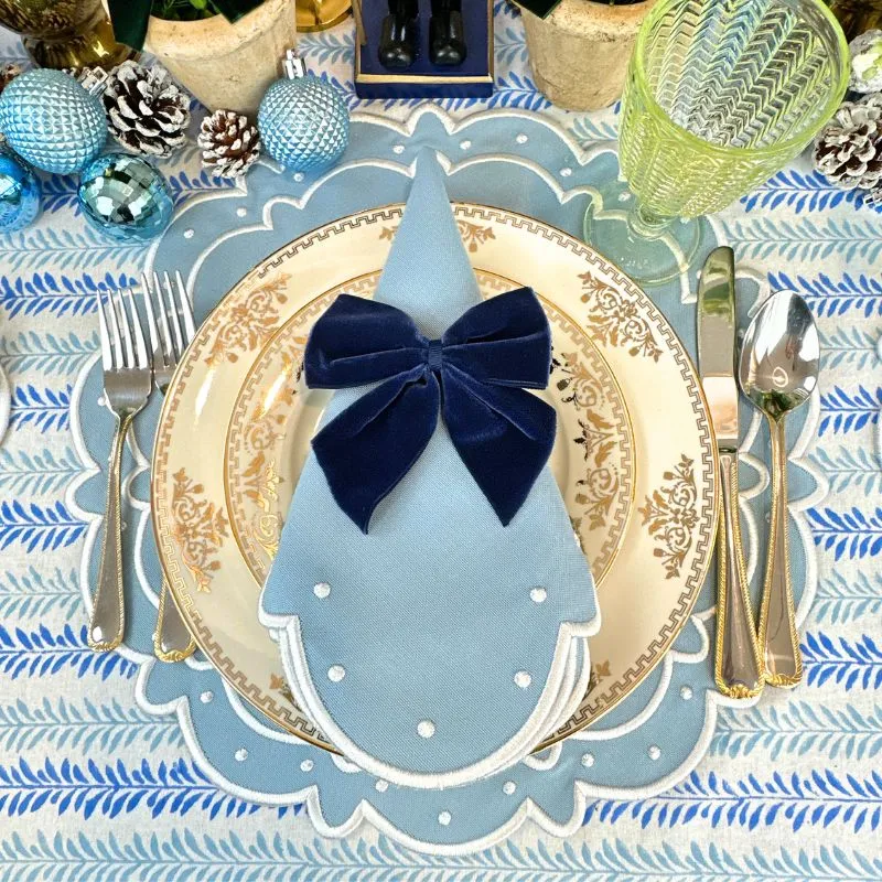 Ava Placemat in Blue, Set of 4