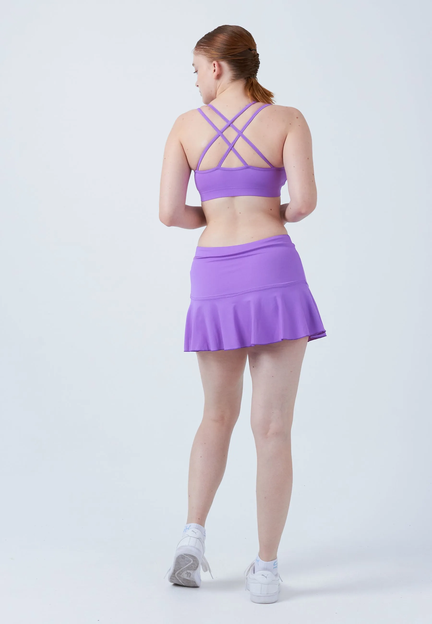 Bell-Shaped Tennis Skirt / Skort, purple