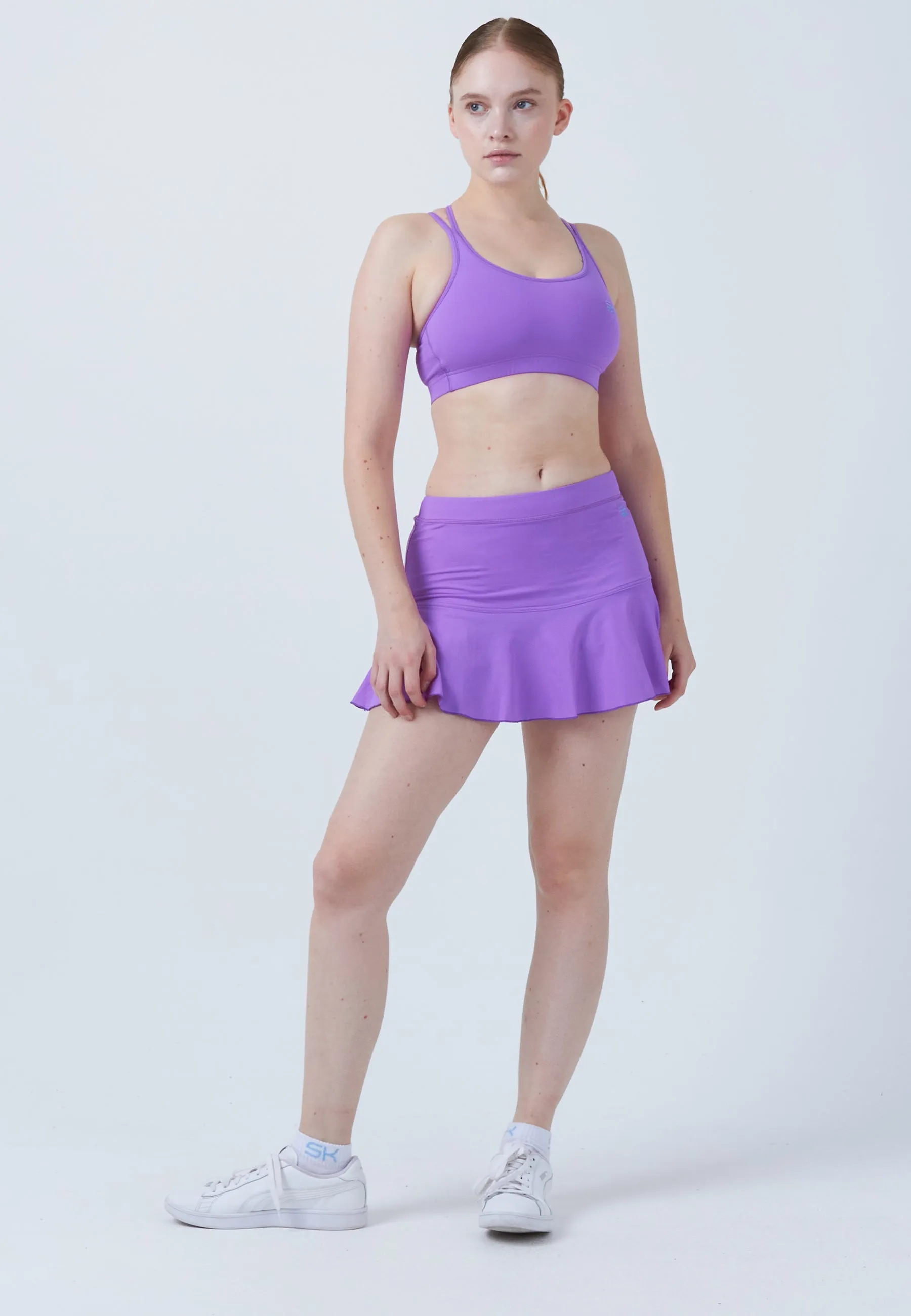 Bell-Shaped Tennis Skirt / Skort, purple