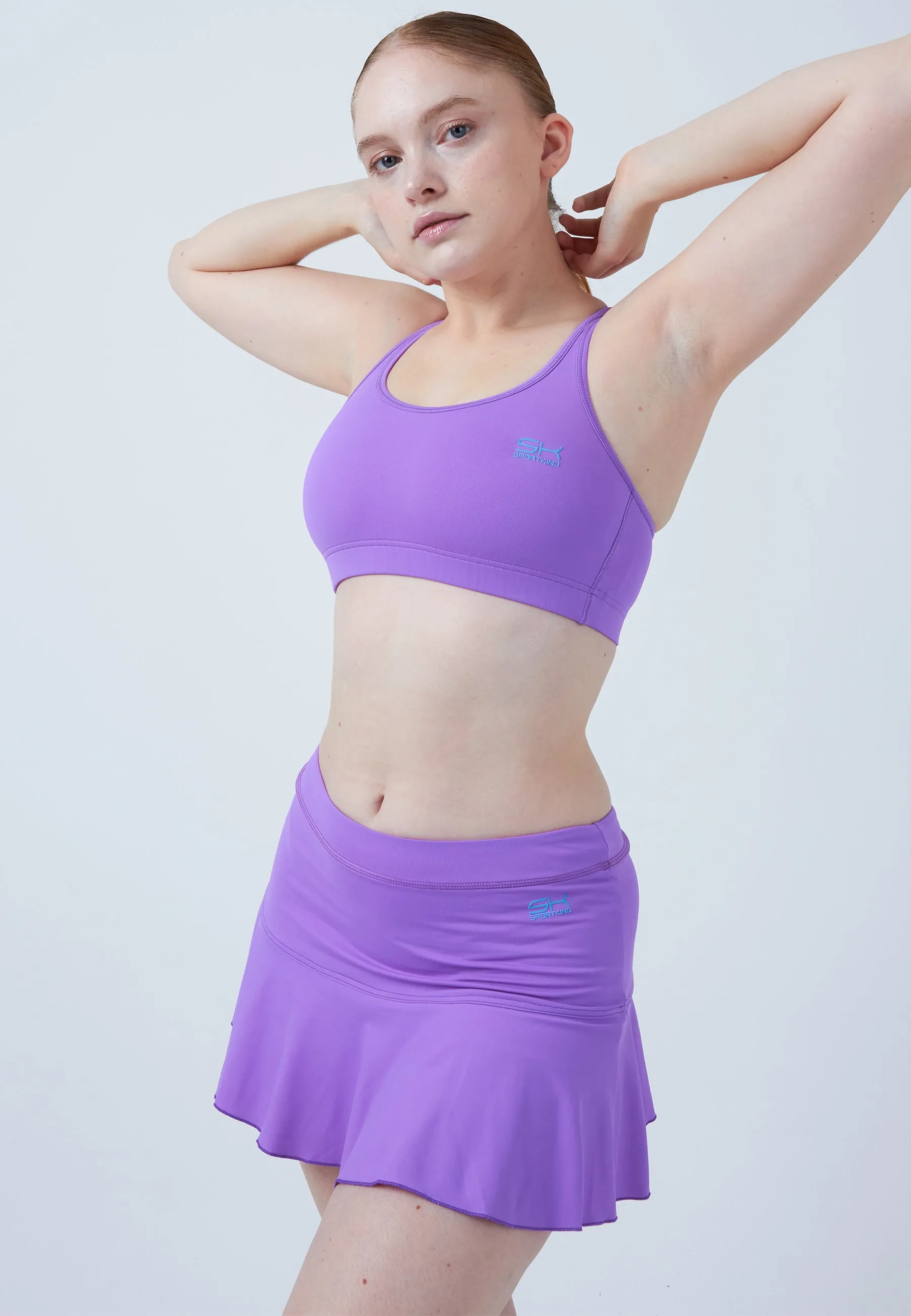 Bell-Shaped Tennis Skirt / Skort, purple