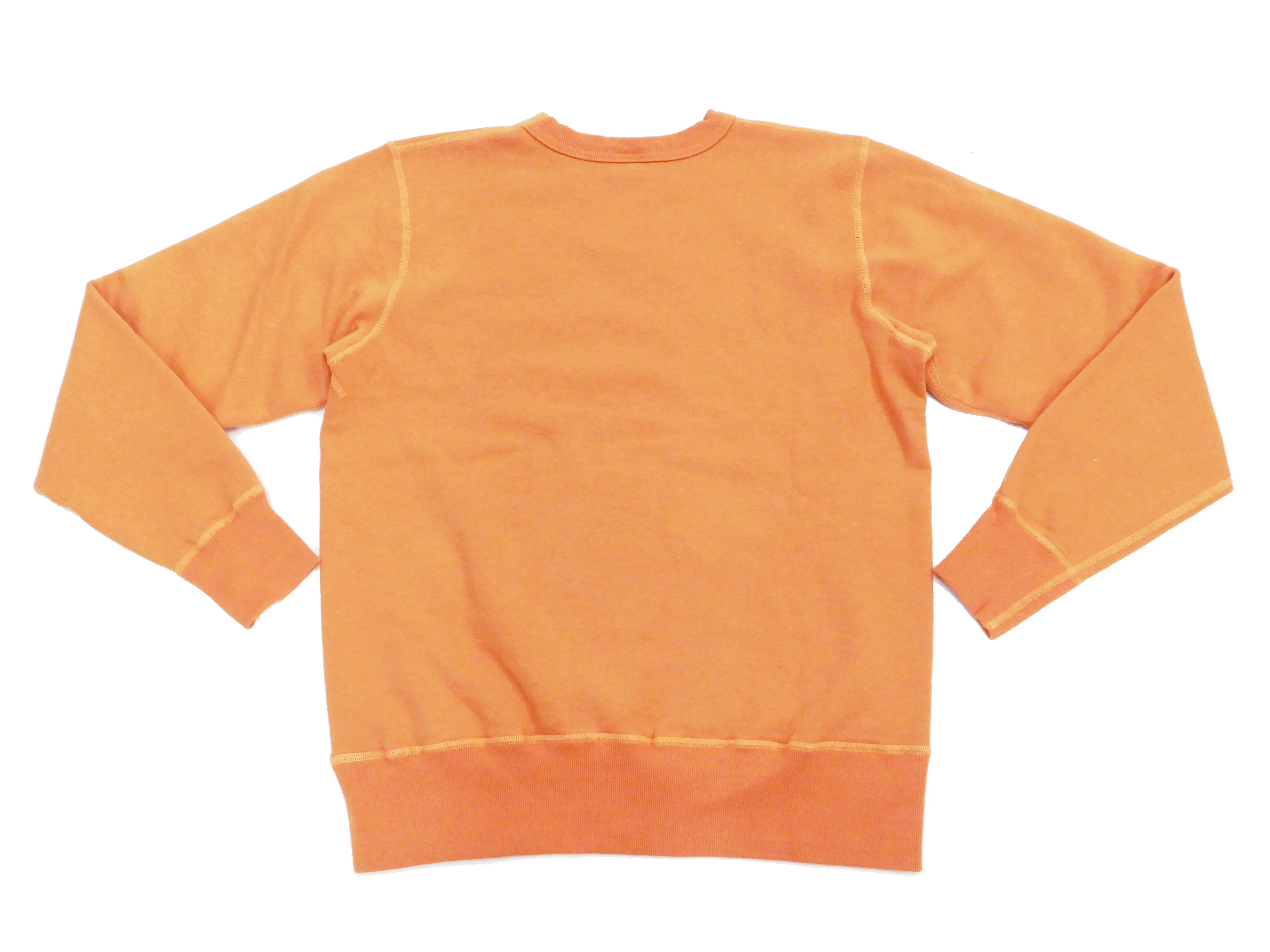 Buzz Rickson Plain Sweatshirt Men's Loop-wheeled Vintage Style BR65622 Faded-Orange