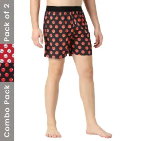 BZ INNERWEAR-Cricket-Men's Boxers Combo | 100% Cotton | Pack of 2