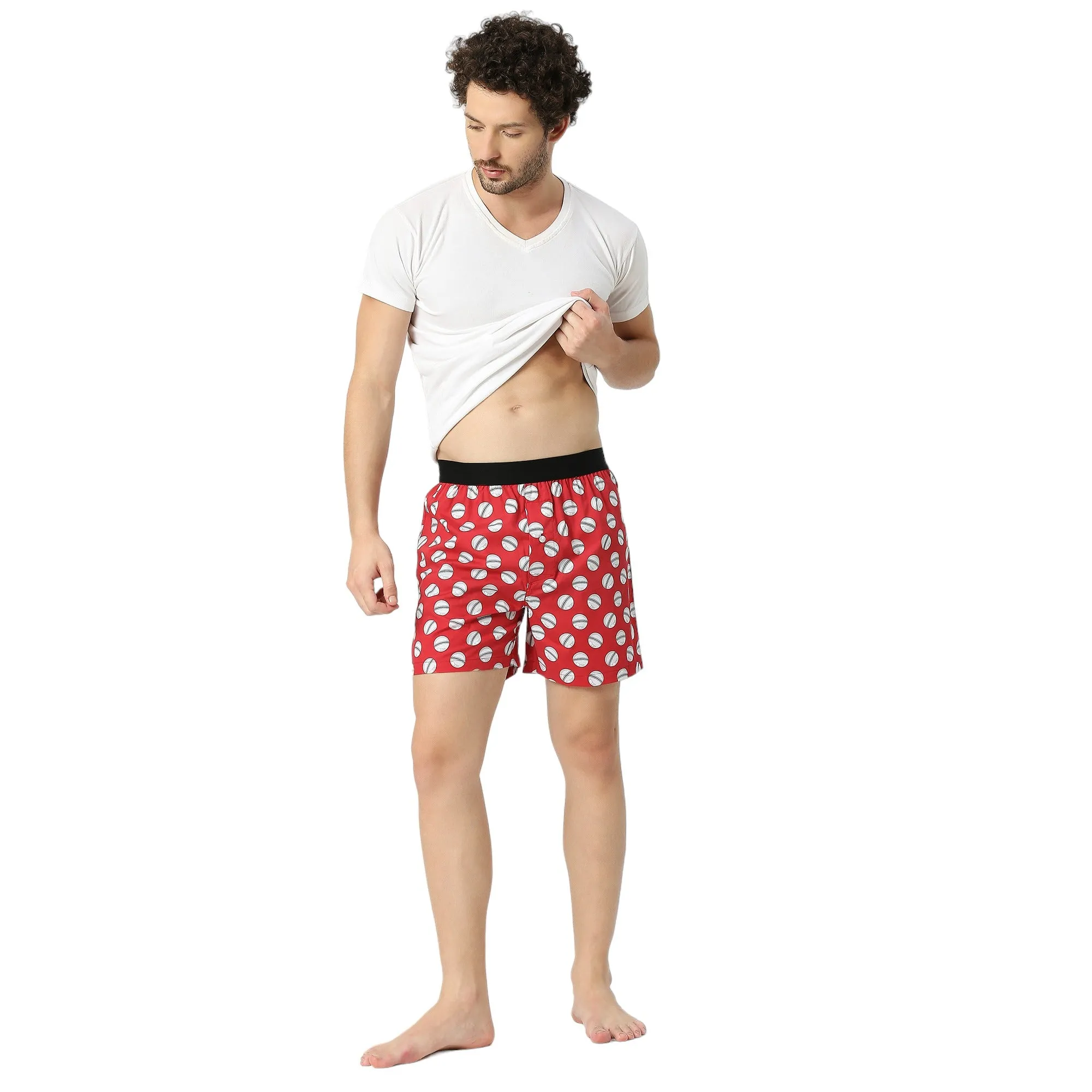 BZ INNERWEAR-Cricket-Men's Boxers Combo | 100% Cotton | Pack of 2