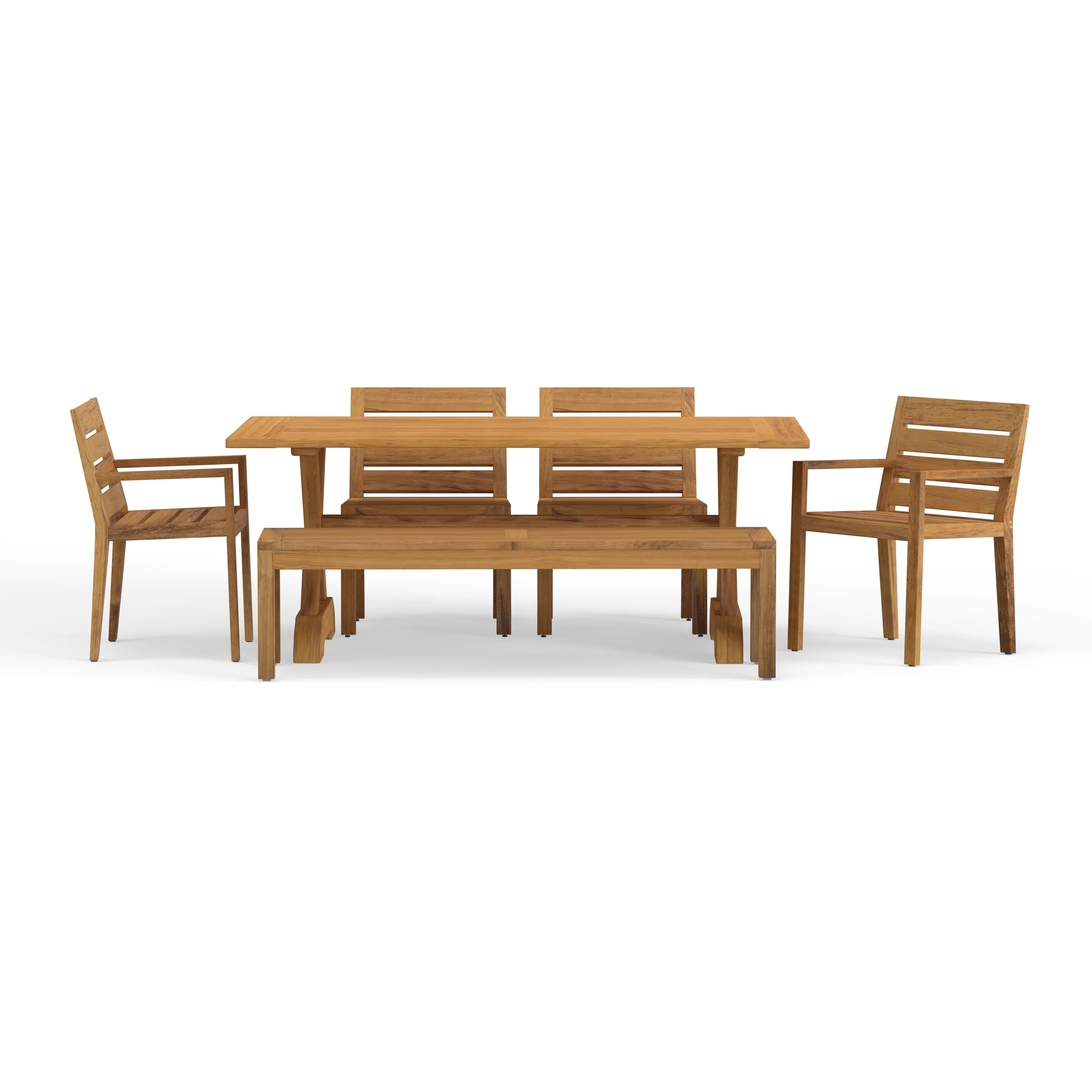 Charleston 6-Piece Trestle Dining Set