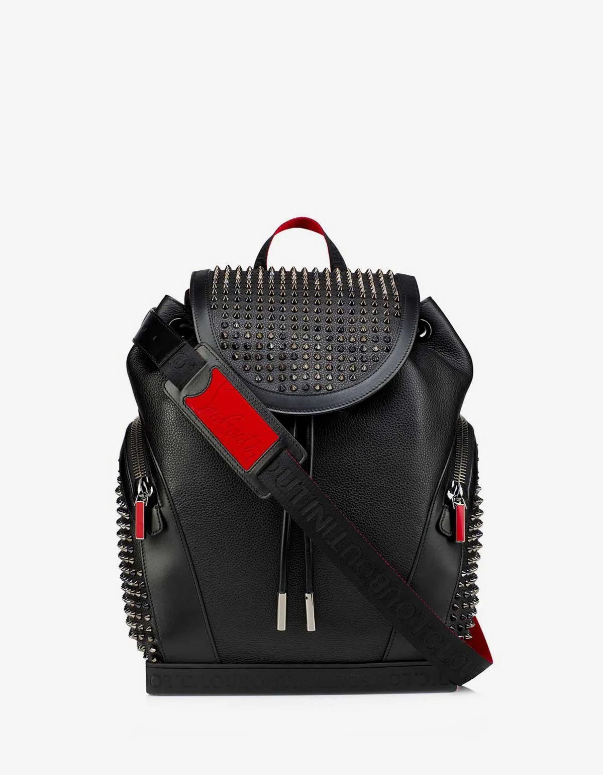 Christian Louboutin Explorafunk Black Leather Backpack