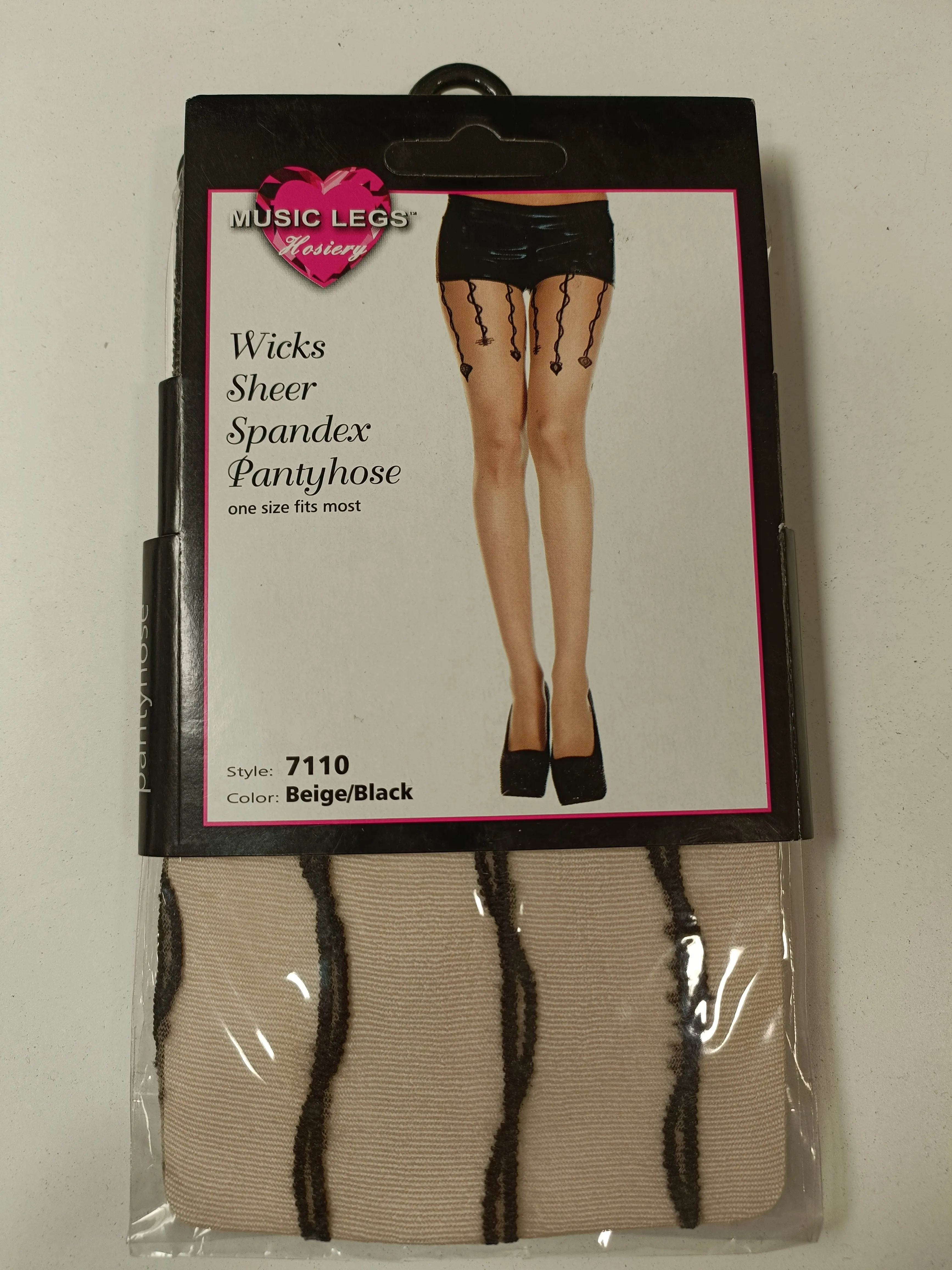 Clearance -  Wicks Sheer Spandex Pantyhose One Size