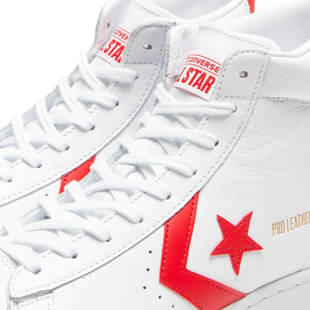 Converse Pro Leather Hi OG White / University Red