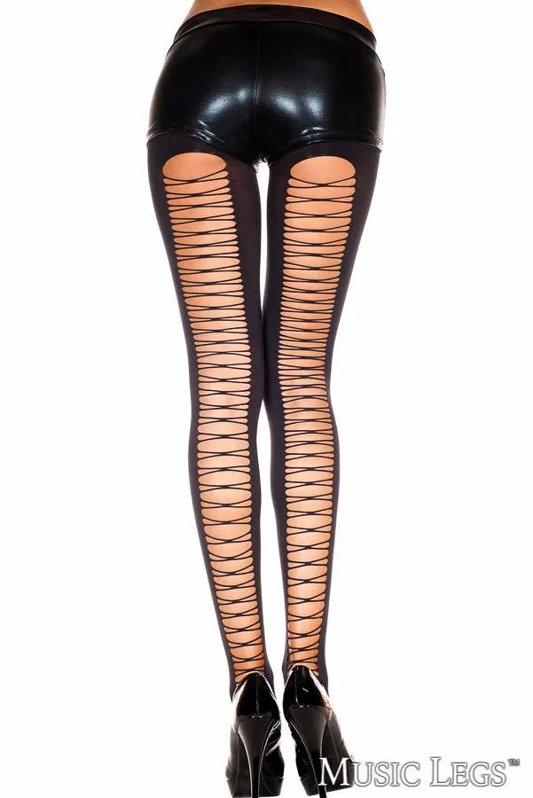 Corset Back Spandex Tights