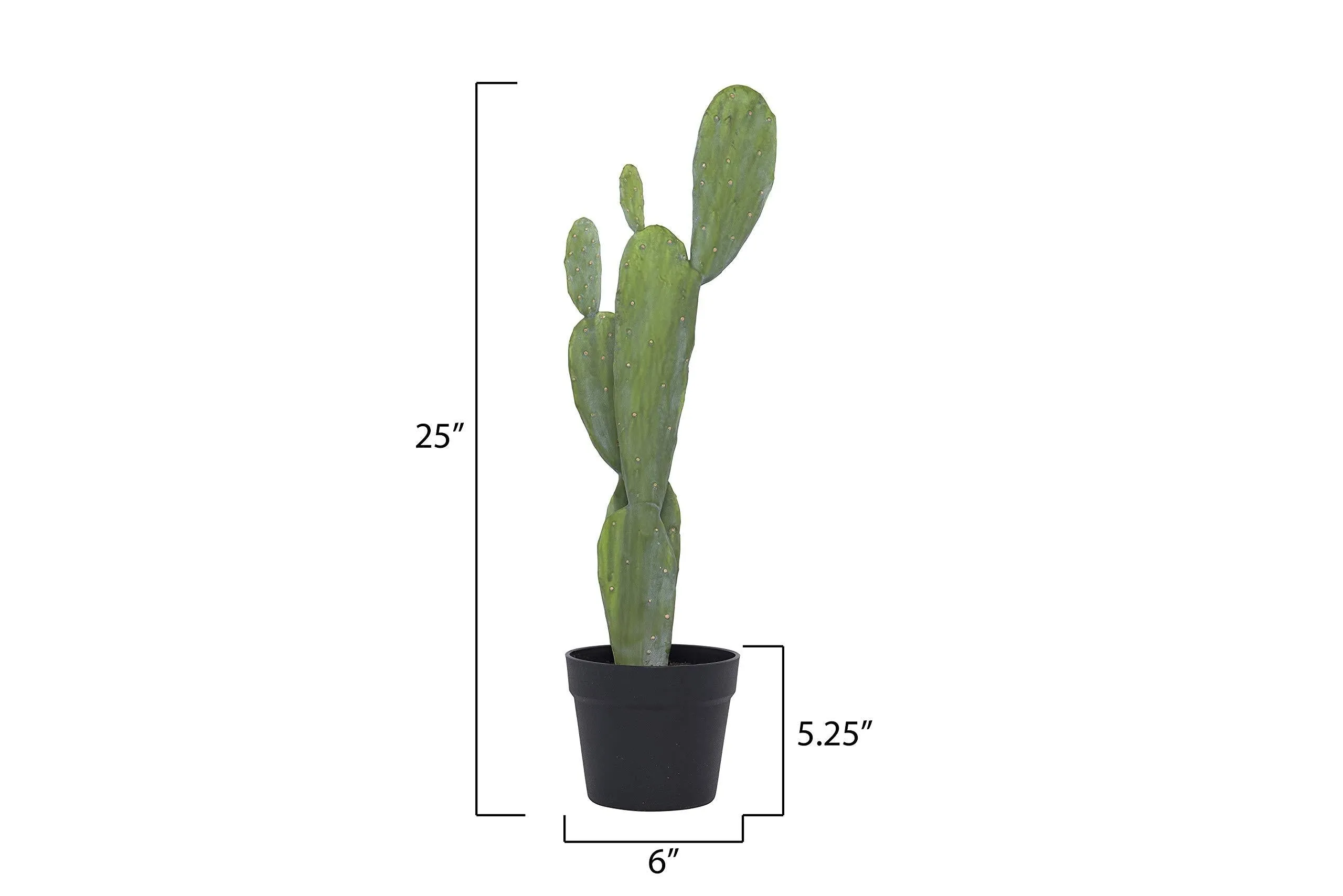 Creative Co-op Cactus in Pot Faux Botanical, Green