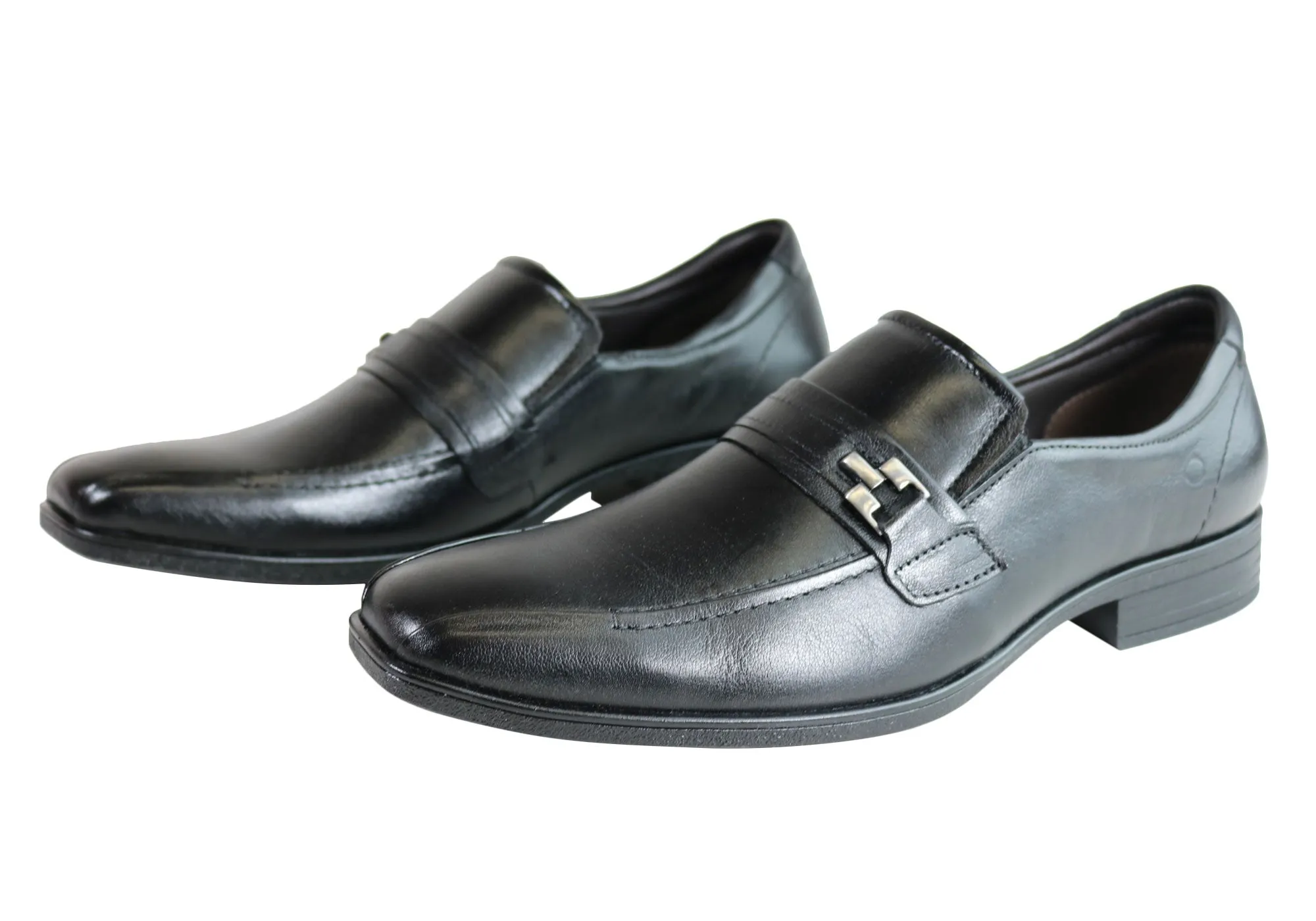 Democrata Theo Mens Leather Cushioned Dress Shoes Made In Brazil