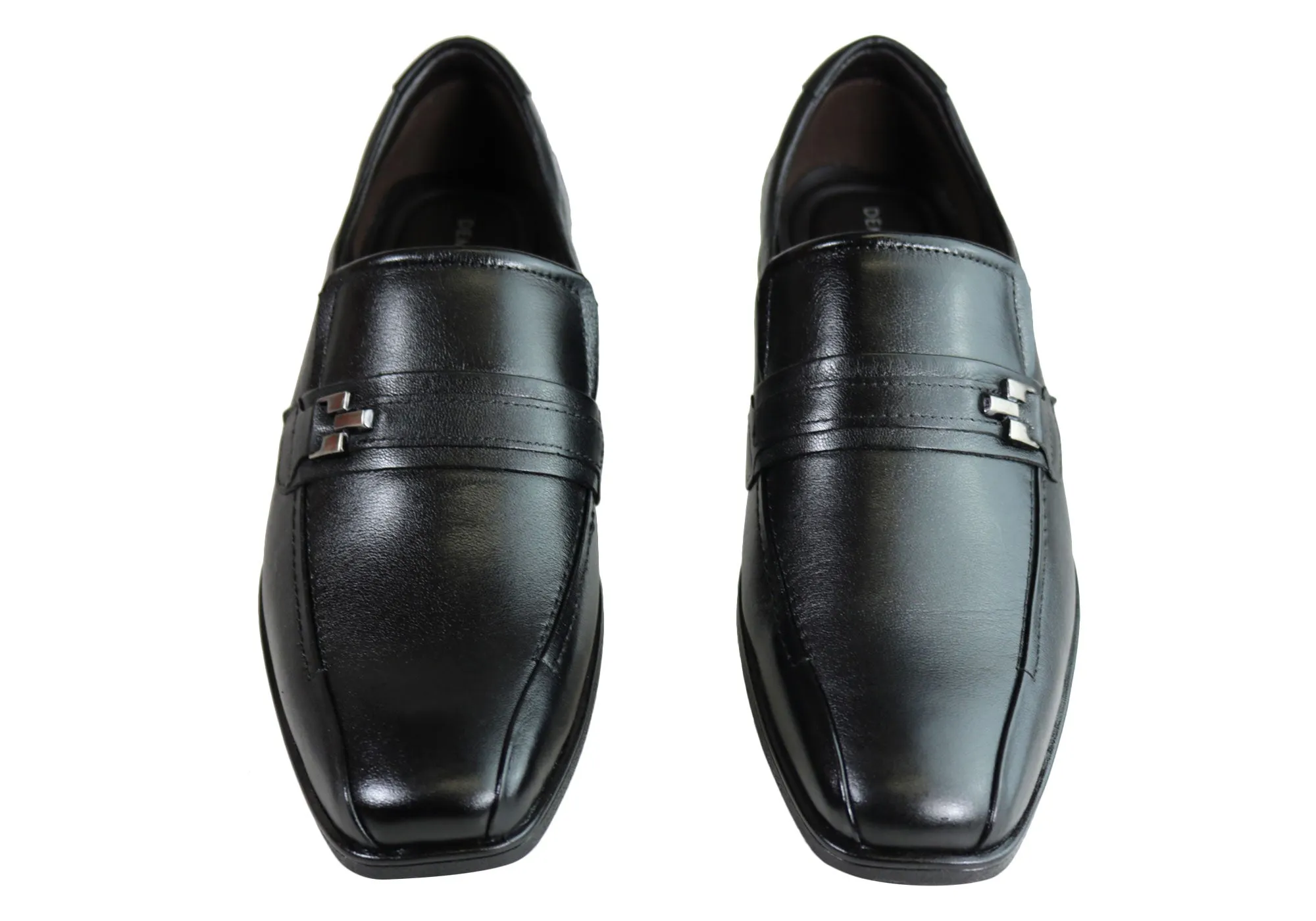 Democrata Theo Mens Leather Cushioned Dress Shoes Made In Brazil