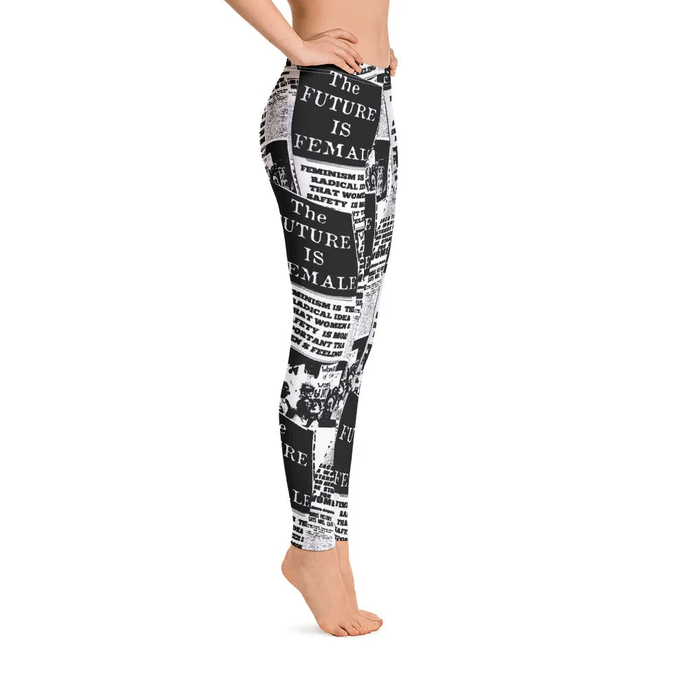 ELEVATED ESSENTIALS, SLIM AND SCULPT LEGGING THE FUTURE IS FEMALE