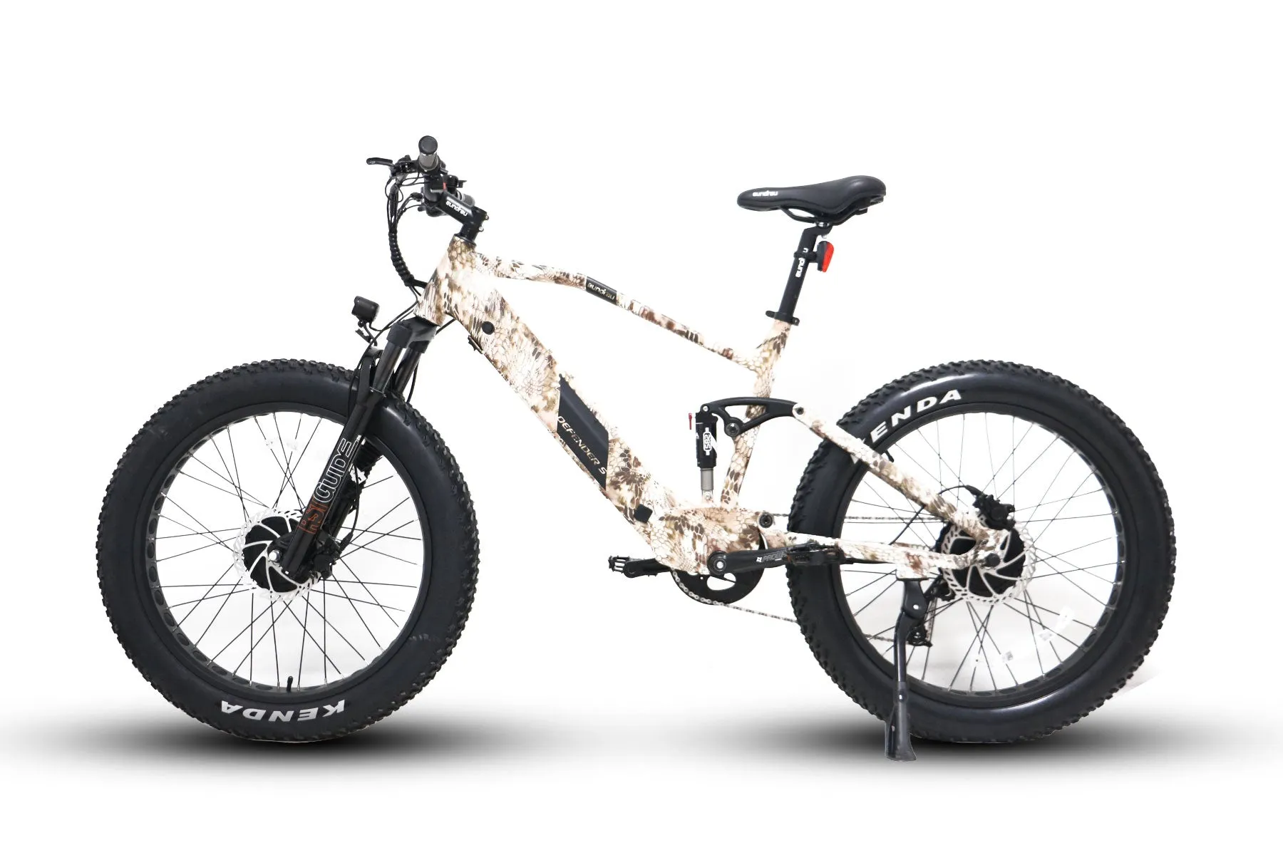 Eunorau Defender S 48V 1500W Dual Suspension Fat Tire Mountain Electric Bike