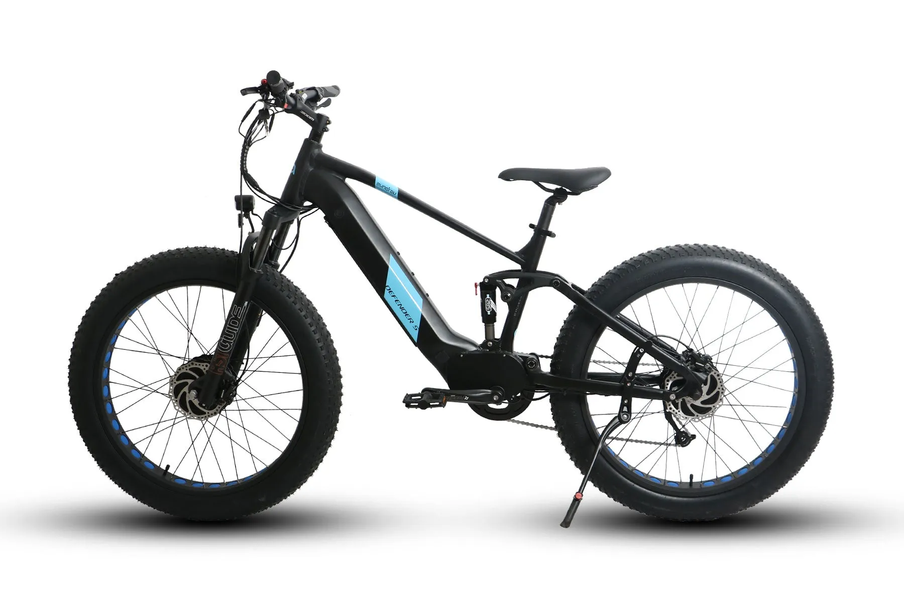 Eunorau Defender S 48V 1500W Dual Suspension Fat Tire Mountain Electric Bike