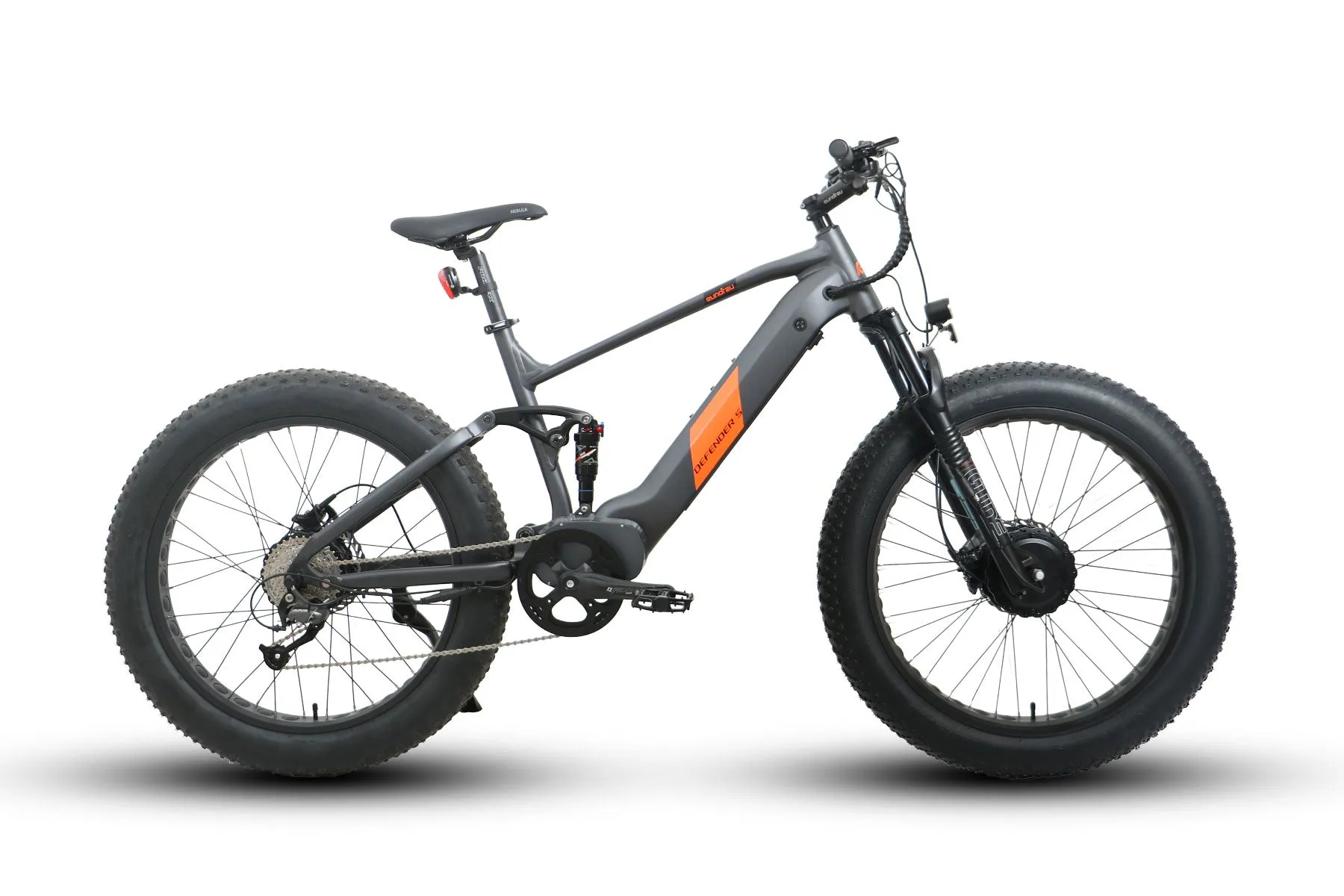 Eunorau Defender S 48V 1500W Dual Suspension Fat Tire Mountain Electric Bike