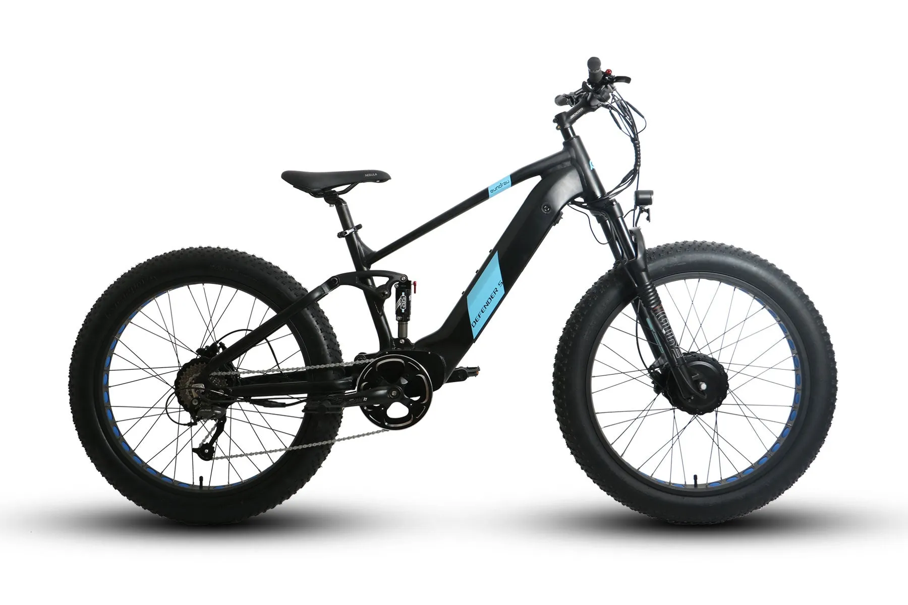 Eunorau Defender S 48V 1500W Dual Suspension Fat Tire Mountain Electric Bike