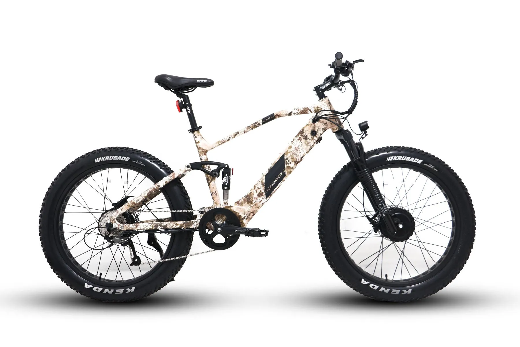 Eunorau Defender S 48V 1500W Dual Suspension Fat Tire Mountain Electric Bike