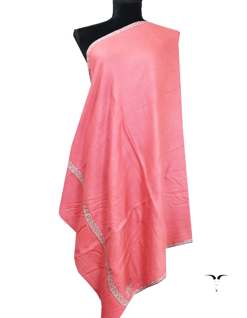 flamingo embroidery Pashmina shawl 8659