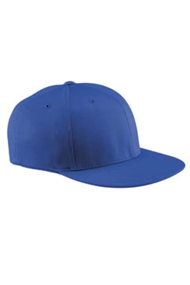 Flexfit 6297F: Adult Wooly Twill Pro Baseball On-Field Shape Cap with Flat Bill