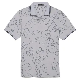 Gfore Floral Watercolour Tech Jersey Golf Polo 2023