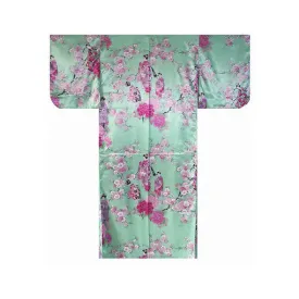 Girls' Yukata: Maiko & Cherry Flowers (Polyester)