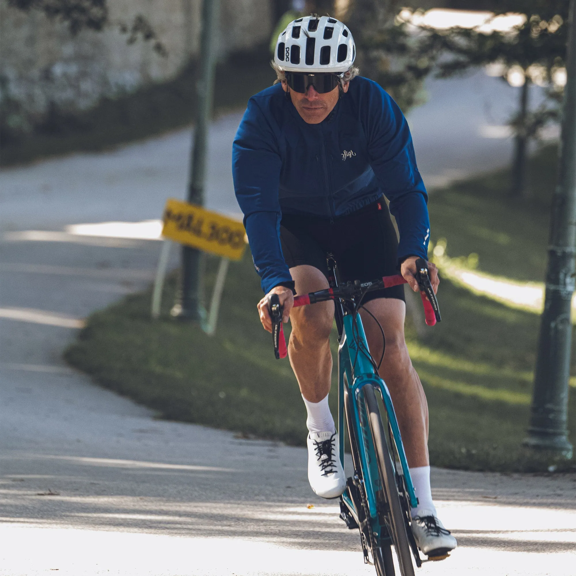 Gotlandsleden Tour Men's Blue Merino Softshell Cycling Jacket