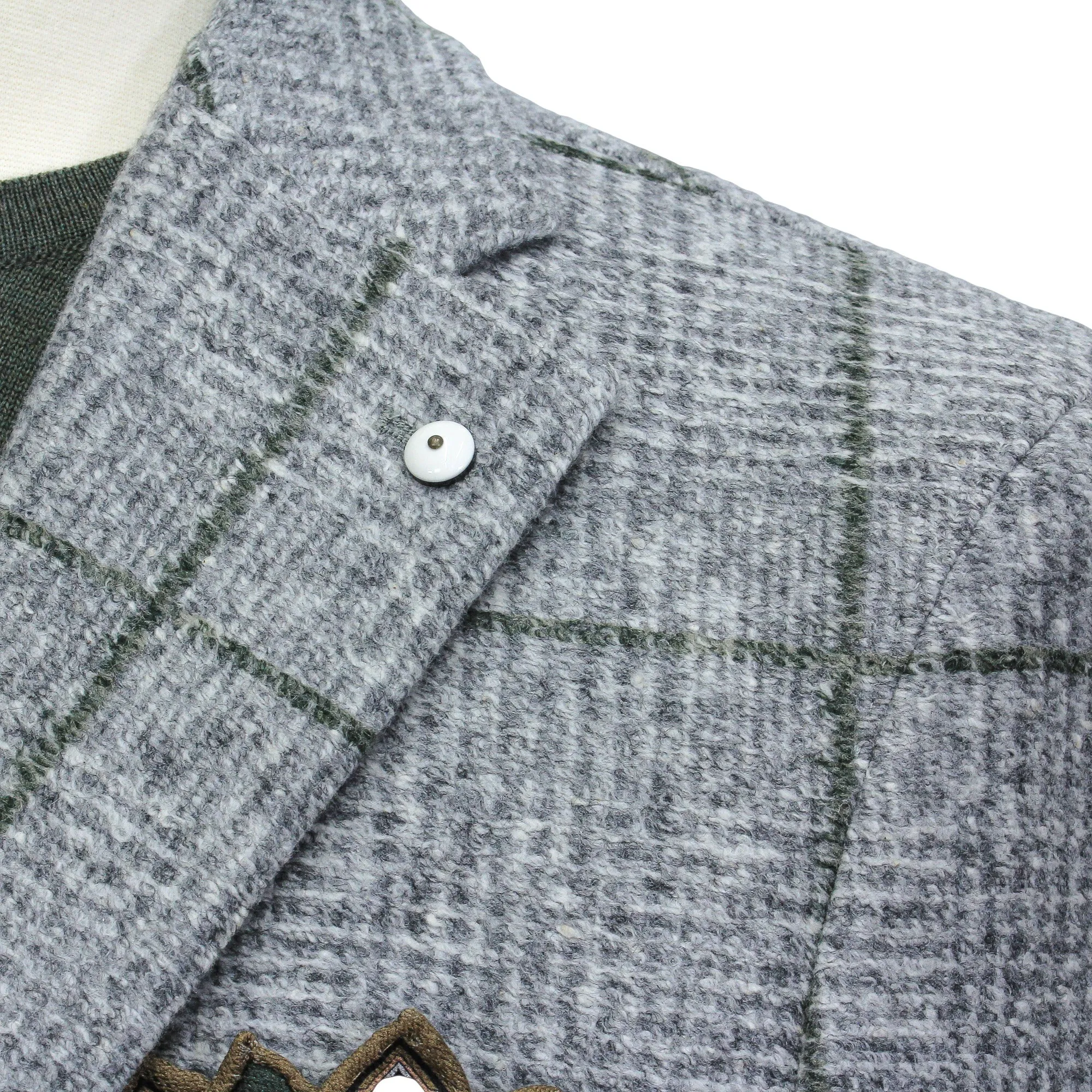 Gray Check Cotton-Wool Unconstructed Contemporary Sport Jacket - L.B.M. 1911