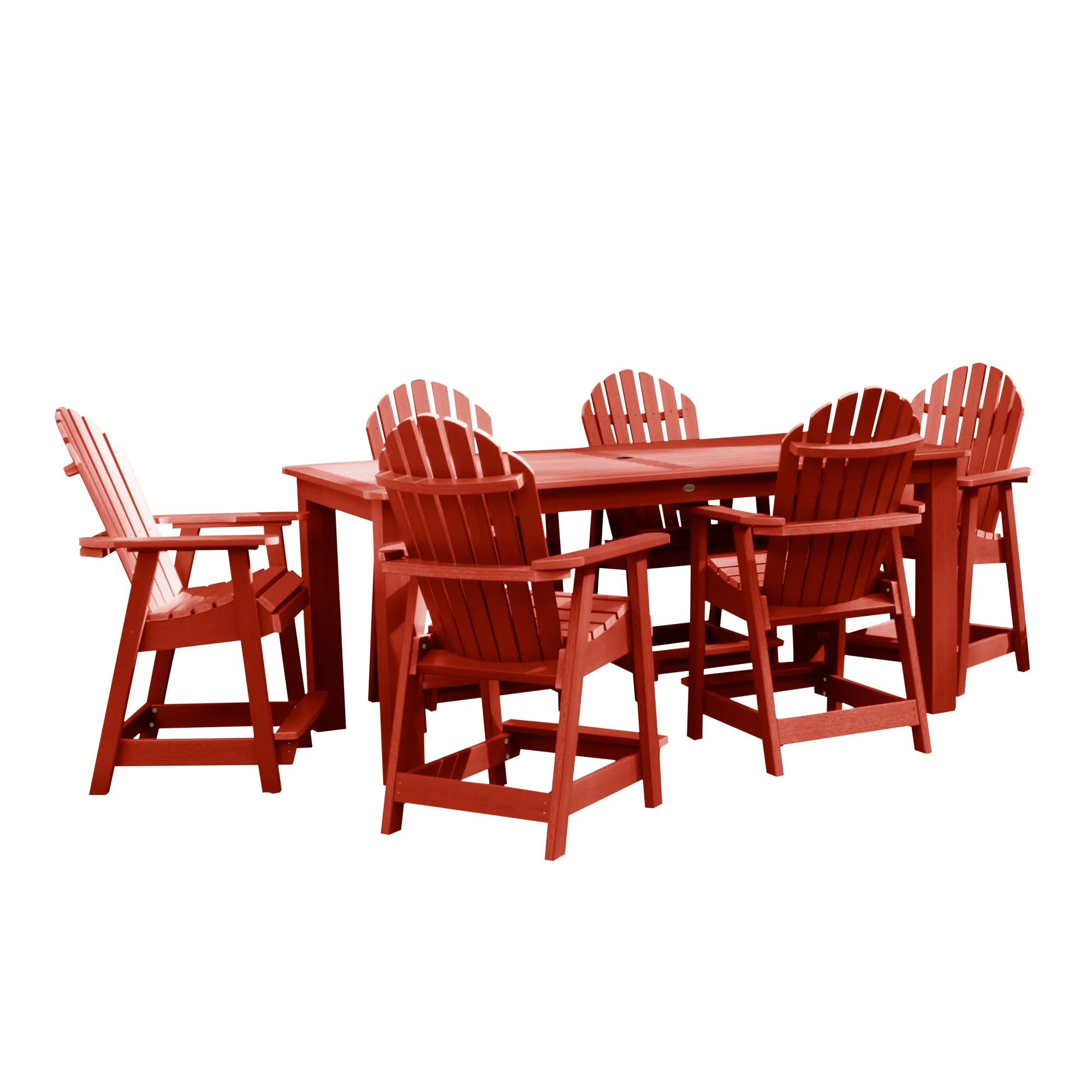 Hamilton 7pc Outdoor Dining Set 42in x 84in - Counter Height