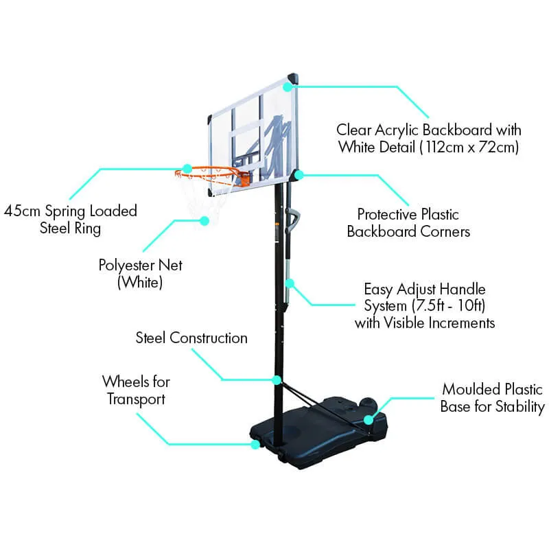 Hit Sport 10ft Premium Adjustable Basketball Hoop | Series 3