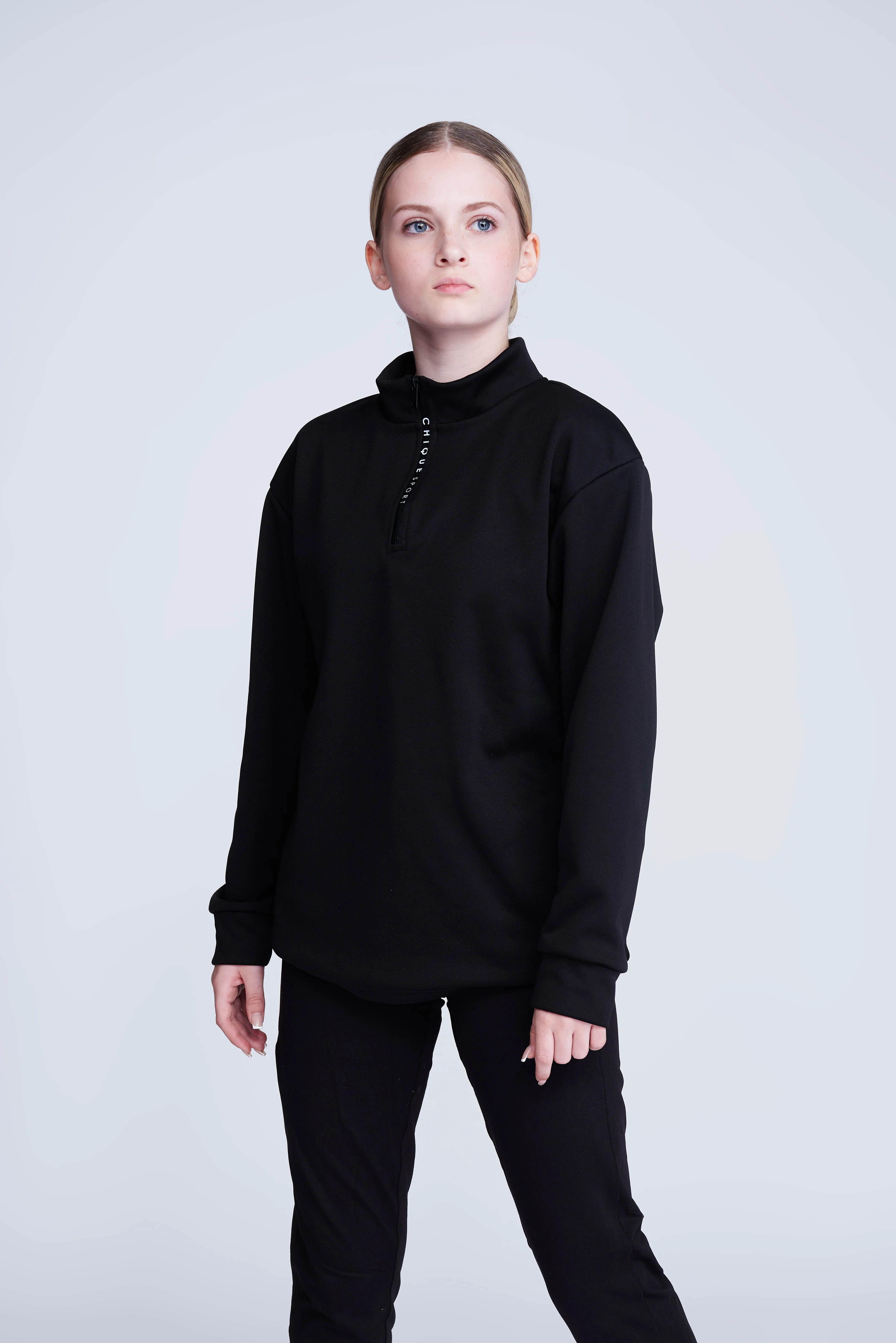 Ignite Half-Zip Top in Black