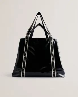 Jijee Oversized Crinkle Shopper Bag Black