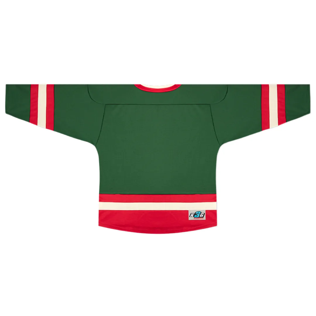 Kobe K3GLI Forest Green/Red/Wheat Premium League Hockey Jersey