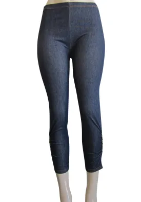 Leggings - Capri Denim Look  (FAB-11292)