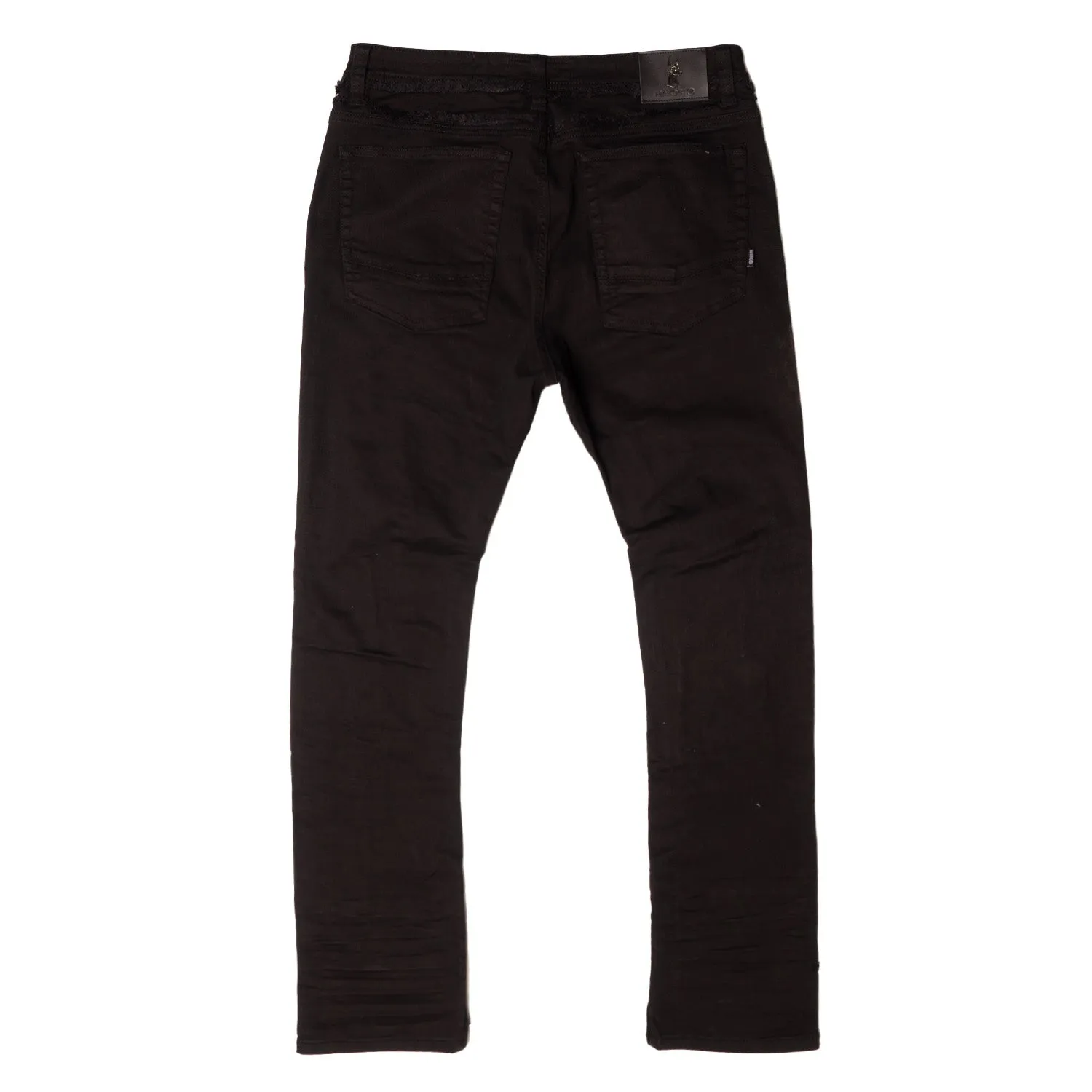 M1973 Danielli 34" Semi Stacked Jeans- Jet black